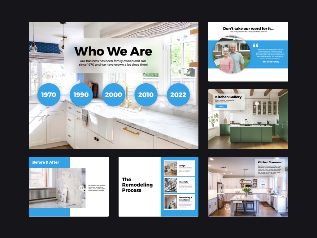 Kitchens - Page Template Pack