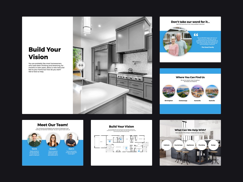 Design Build - Page Template Pack
